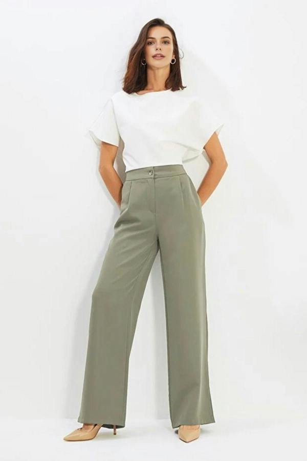 WOVCOR Wide Leg Woven Trousers
