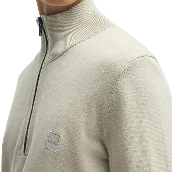 Boss Kanobix S Quarter Zip Knitted Sweater