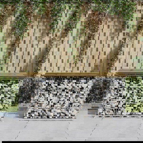 Berkfield Garden Bench Gabion Design 103x44x42 cm Impregnated Wood Pine