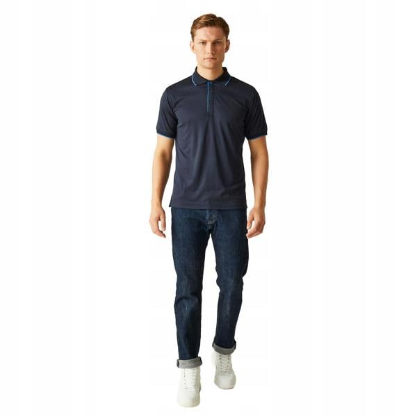 Regatta Professional Mens Navigate Short-Sleeved Polo Shirt - Navy/French Navy - 