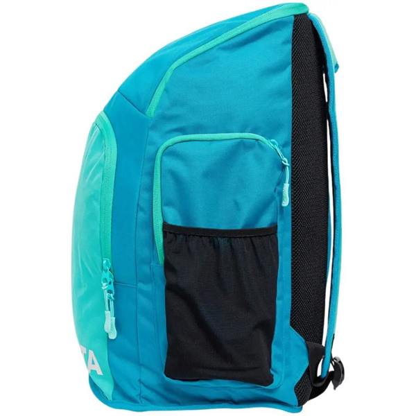 Funkita mint machine space backpack in turquoise and black with mesh pocket