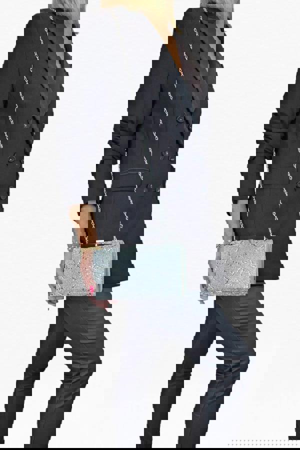 Paulo Due Abstract Diamante & Rhinestone Clutch Bag