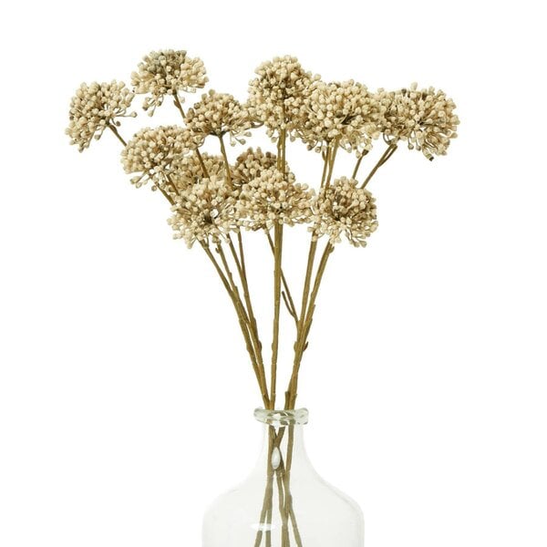 Hill Interiors Allium Spray Artificial Flower - Brown
