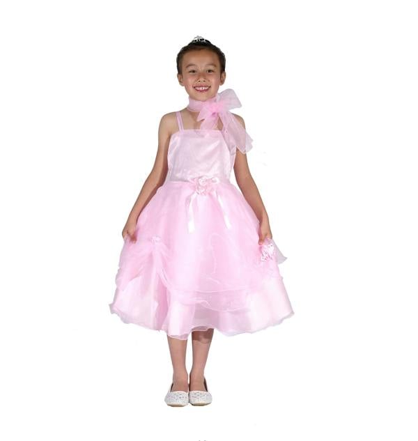 Cinda Party Dress with Scarf