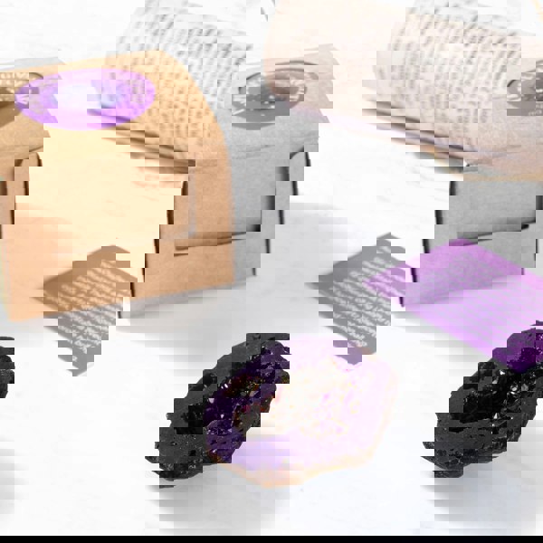 Myga Aura Geode Quartz Crystals - Singles