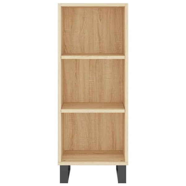 Berkfield Sideboard Sonoma Oak 34.5x32.5x90 cm Engineered Wood