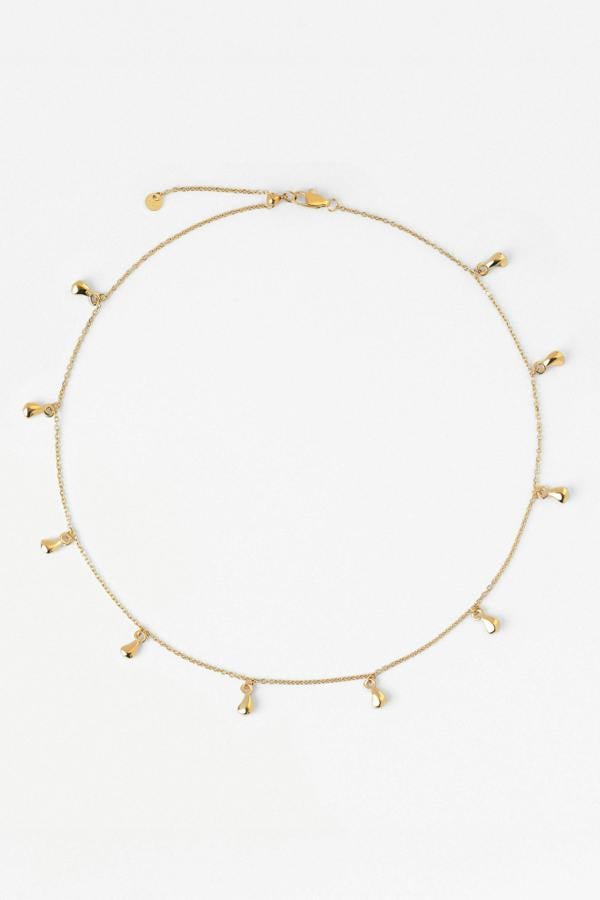 Elk & Bloom Dream Drop Chunky Teardrop 14K Gold Choker Necklace