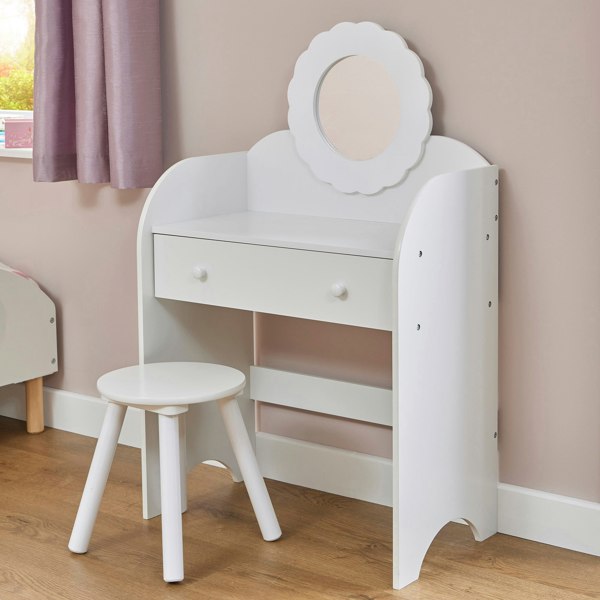 Liberty House Toys White Dressing Table and Stool Set