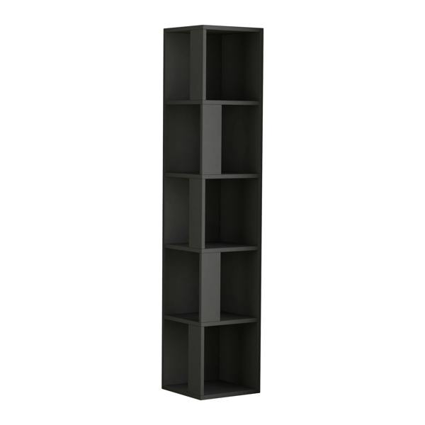 Decortie Piano Modern Corner Bookcase Tall Display Unit 158.9cm