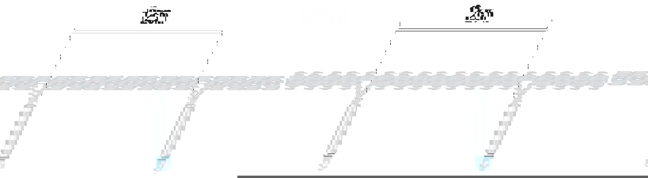 Eagle Connect String Lights White Rubber IP65 10m/80 LED Cool White