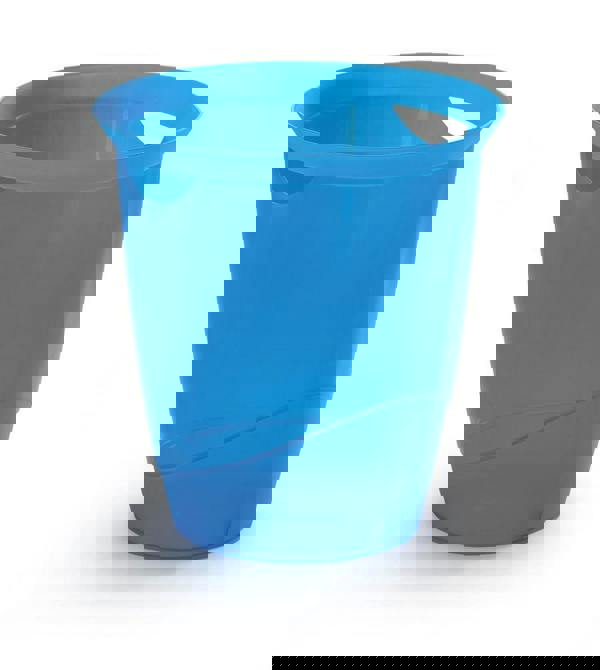 Durable TREND Plastic Waste Recycling Bin | 16 Litre | 6 Pack | Translucent Blue