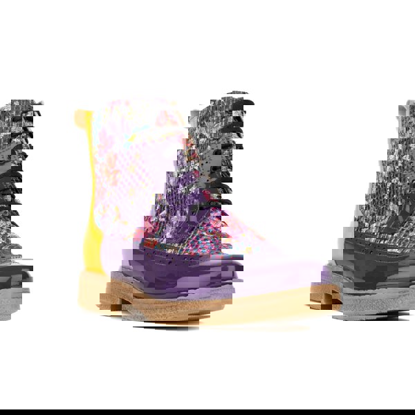 Embassy London Hatter - Purple & Hummingbird - Women's Leather Ankle Lace-up Boot