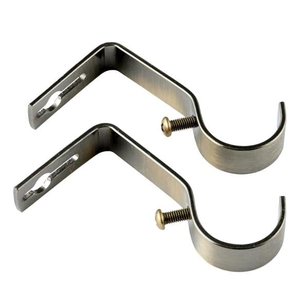 A.Unique Home Diamante Ball Extendable Curtain Pole (25/28mm) (Antique Brass,70cm-120cm)