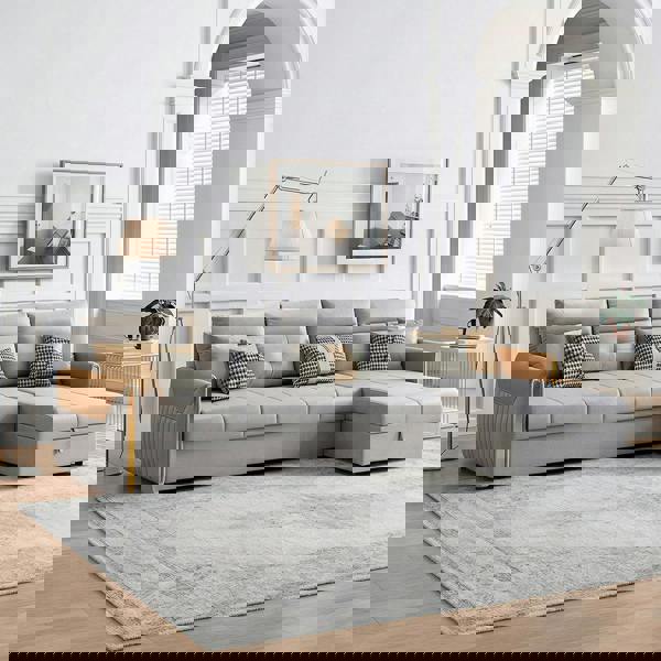 Weilai Concept Malhotra L Shape Sofa Bed, Small Corner Sofa Bed