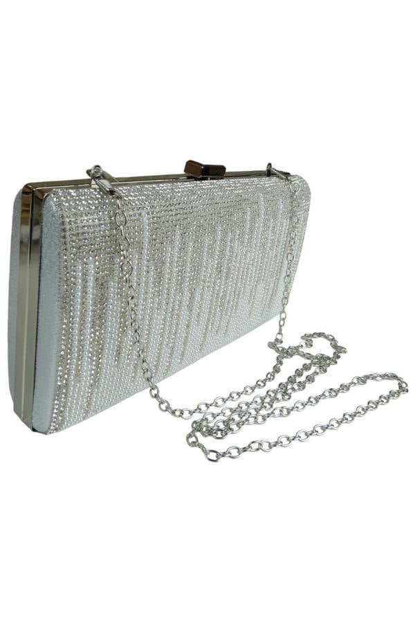 Paulo Due Dropping Diamantes Shiny Clutch Bag