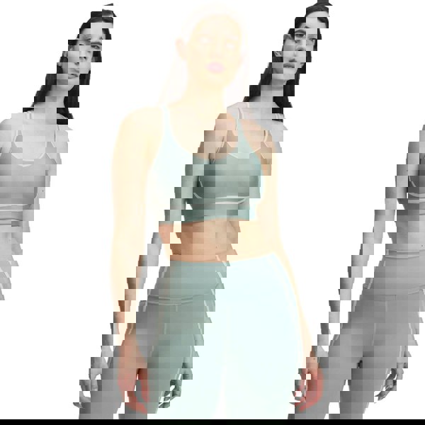 Under Armour Womens Infinity Piped Sports Bra - Green