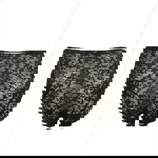 Lulu Stretch Lace Brief back - black