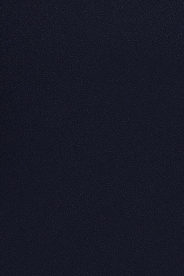 Satin Plunge Neck Bardot Scuba Maxi Dress - Navy Blue DR5040