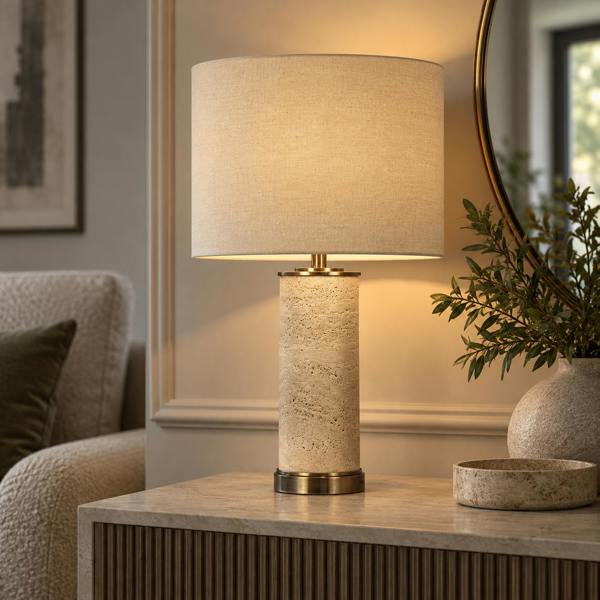 Pagazzi Lighting Marcelline Taupe Table Lamp