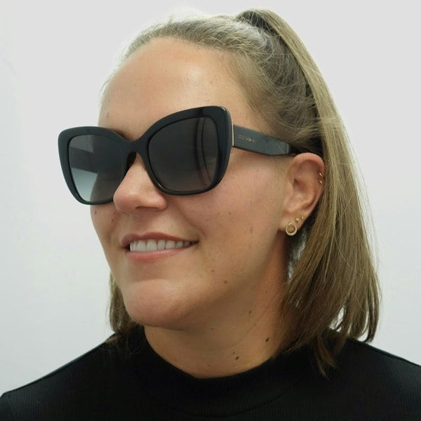Dolce & Gabbana Sunglasses DG4348 501/8G Black Grey Gradient