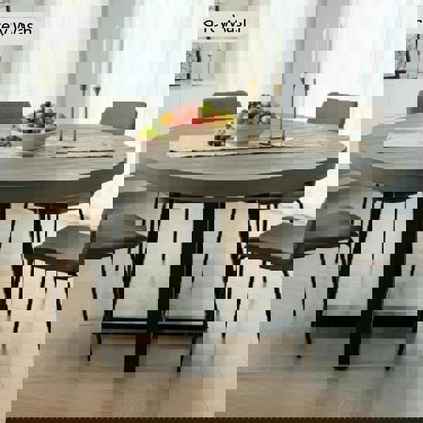 TRL Furniture Chunky and Sturdy Round Dining Table