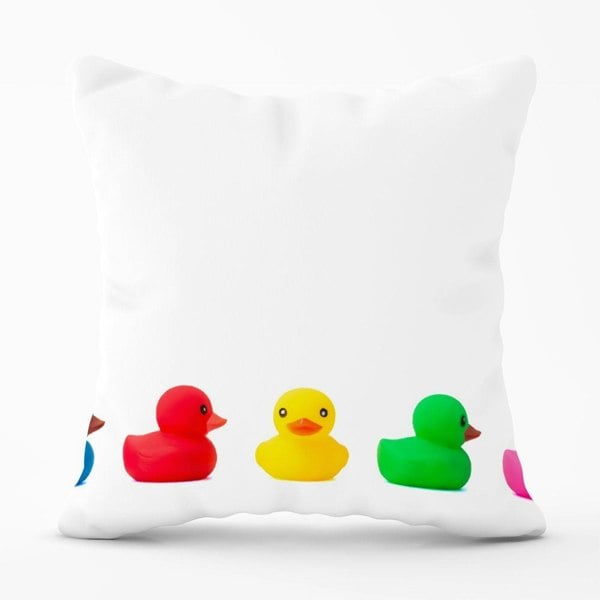 Warren Reed Coloured Rubber Ducks Cushions