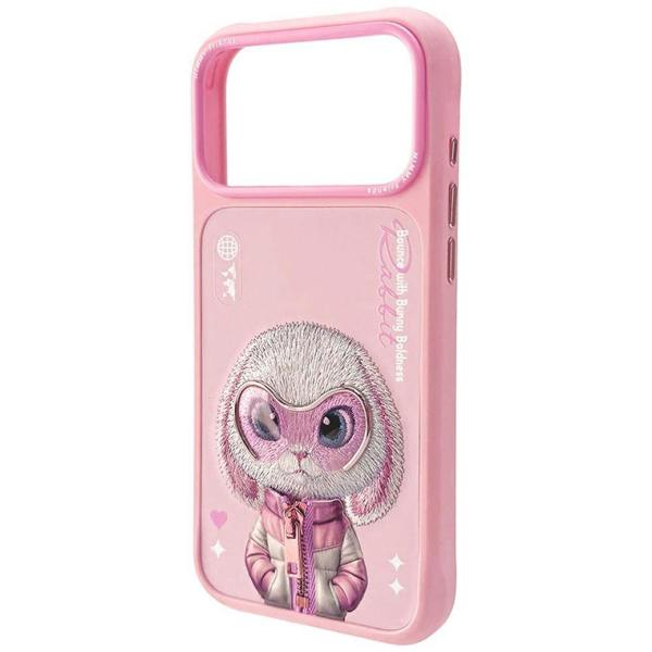 Nimmy Friends Nimmy Cool & Cute 2.0 Rabbit Case with MagSafe for iPhone 17 Pro 6.3" Pink - N-KMLL-IP17-PRO-08-A