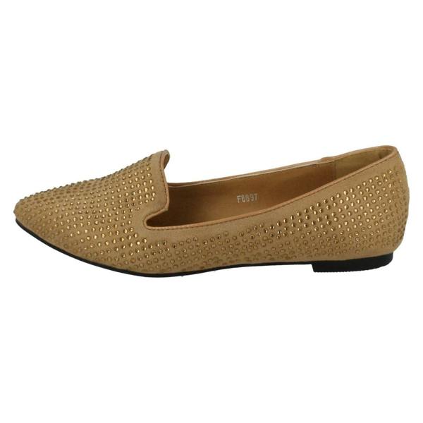 Spot On Ladies Spot On Gem Detailing Casual Shoes