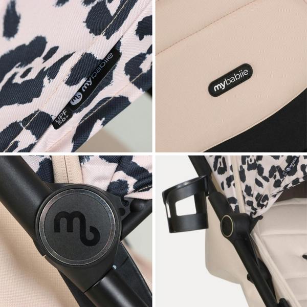 My Babiie MBX6 Compact Stroller - Fawn Leopard