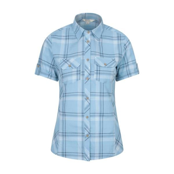 Mountain Warehouse Womens/Ladies Cotton Holiday Shirt - Corn Blue - 