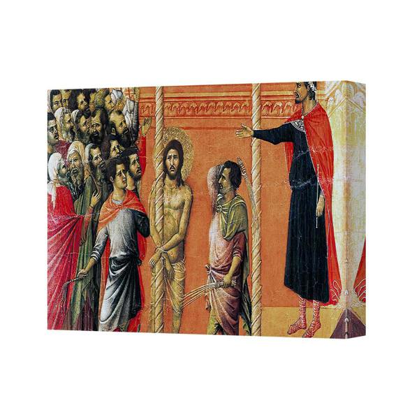 Benjamin Tate Design Religious Canvas Wall Art Jesus Among Crowd Historical Painting