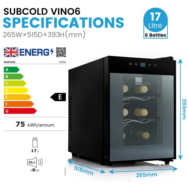 Subcold Barcool Vino6 Wine Cooler