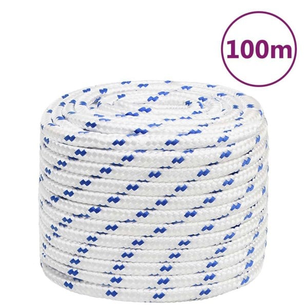Berkfield Boat Rope White 18 mm 100 m Polypropylene