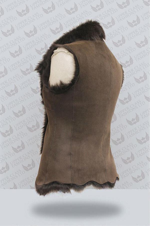 Infinity Leather Women's Toscana Sheepskin Short Gilet-Denver