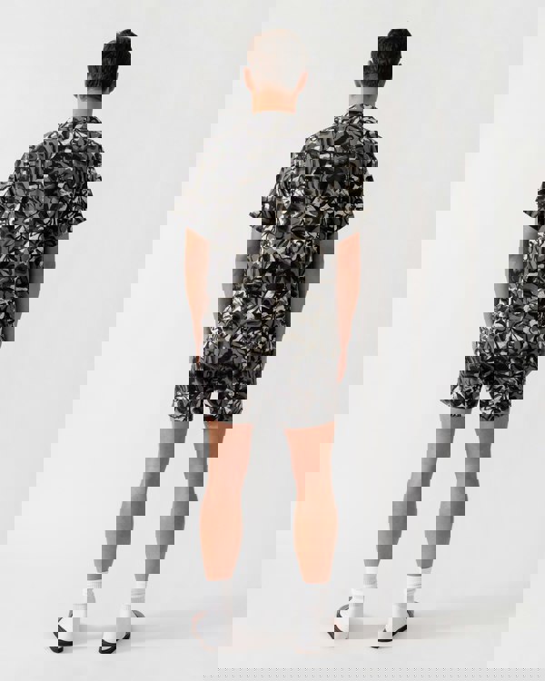 BOSS Orange Piranha Mens Tropical Print Quick-Drying Swim Shorts - Open Grey 062