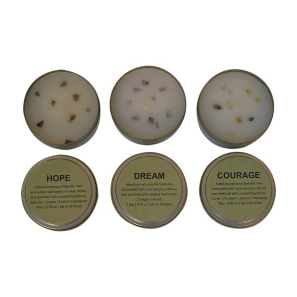 Artisan Furniture Candle Set (Courage, Dream, Hope)