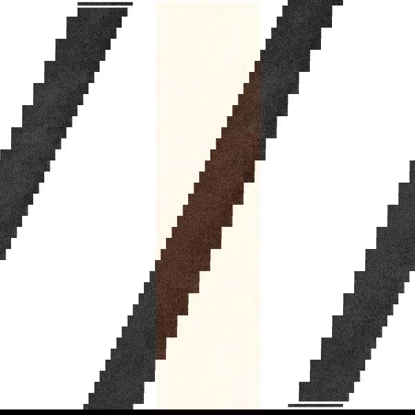 Shaggy Rug Plain Brown non-shedding, high-quality