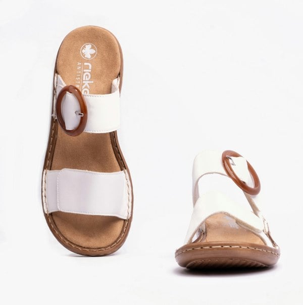 Rieker 60894-80 Womens Sandals - White