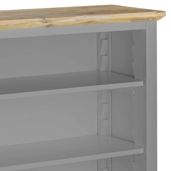 Statement Furniture Florence Bookcase Wooden Shelving Unit with Adjustable Shelves, Fully Assembled
