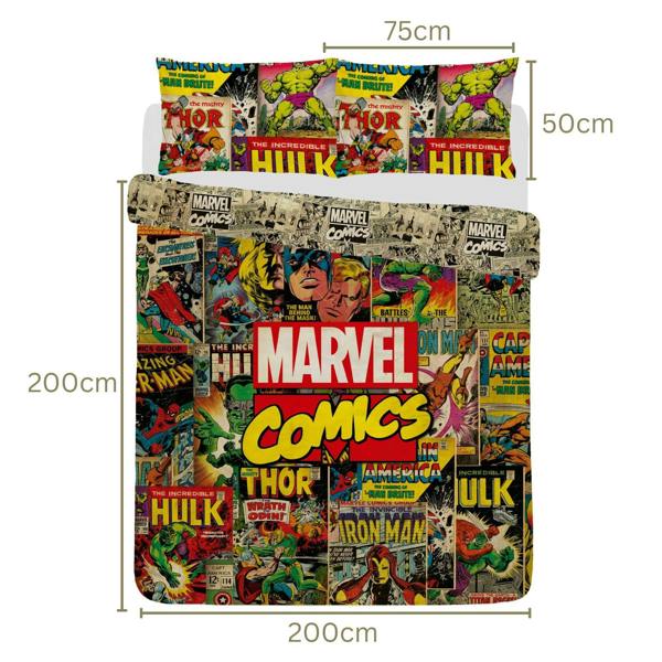 Avengers Comics Multi Duvet Cover Set