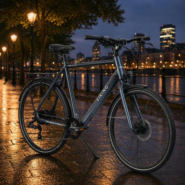 Ener-J Viking Urban Eco 36V Electric Gents Bike 700C 7 Speed – Medium Frame, 250W Motor, 36V 10Ah Battery, Urban Commuter E-Bike