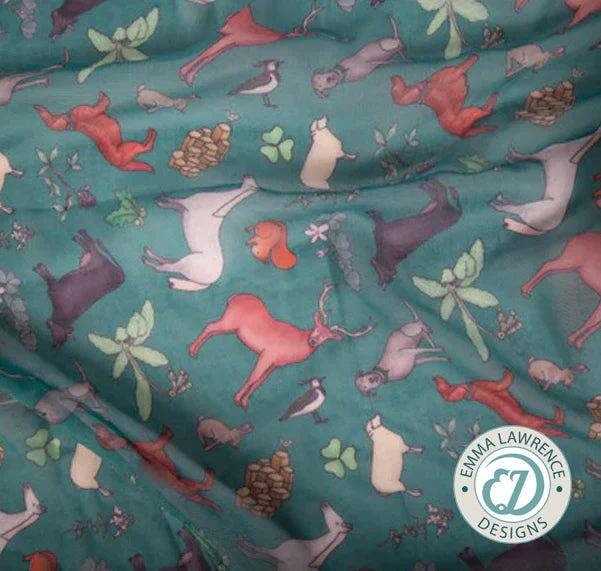 Art on Scarves Recycled Bottle Scarf - Irish Wildlife