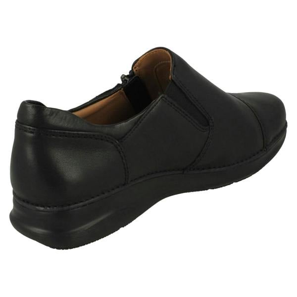 Clarks Ladies Clarks Unstructured Wedge Sole Shoes Appley Zip