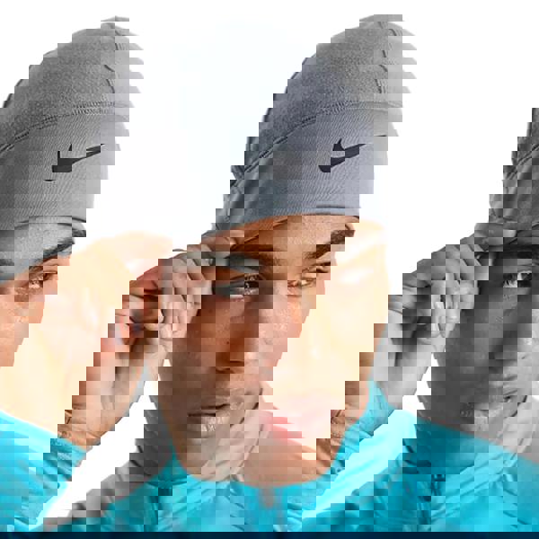 Nike Therma Fit Swoosh Fleece Beanie - Grey - 