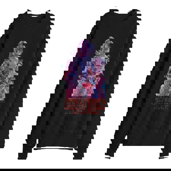 Stranger Things Kids Glow Group Sweatshirt - Black