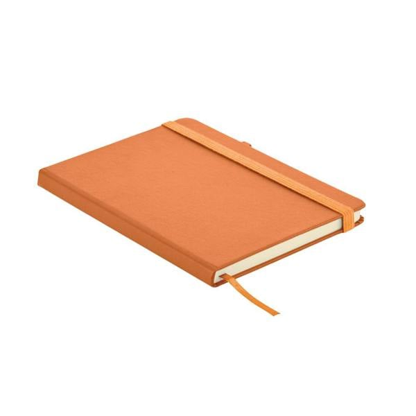 MidOcean Leather A5 Notebook - Orange - 