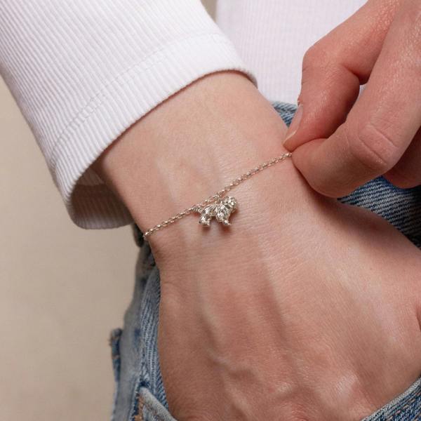 Mylee London Shih Tzu Chain Bracelet - Personalised - Sterling Silver