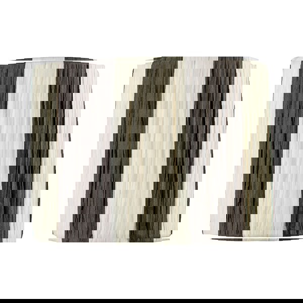 Designer Two Tone Black and White Folded Pleated Paper Lamp Shade Image 3