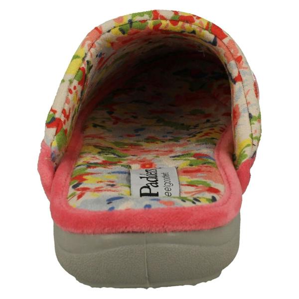 Padders Ladies Padders Wide Fitting Slipper Mules Scotty