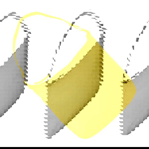 Assots London 'BIANCA' Illuminating Yellow Pebble Grain Leather Slouchy Hobo Bag